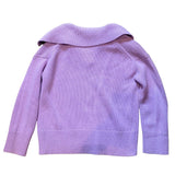 *A.L.C. Landon Solid Wool Collared V-Neck Oversized Pullover Sweater, Size S