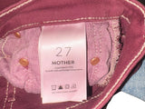 *Mother The Tripper Ankle Fray High-Rise Kick Flare Raw Hem Cropped Jeans, Size 27 (4)