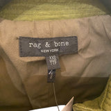 *Rag & Bone Lorenz Cotton Patch Pocket Zip Front Utility Military Jacket, Size XXS