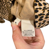 *NWT Ulla Johnson Finn Leopard Cheetah Long Puff Sleeve Crew Neck Top, Size 6