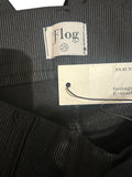 *NWT Flog Amy Stretch Cotton Tonal Stripe Mid-Rise Flare Leg Pants, Size 25 (0)