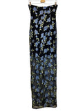 *Rotate Embroidered Flower Mesh Strapless Tube Maxi Dress, Size 4