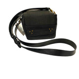 *Jerome Dreyfuss Nicolas Snake Embossed Flap Front Adjustable Strap Crossbody Bag