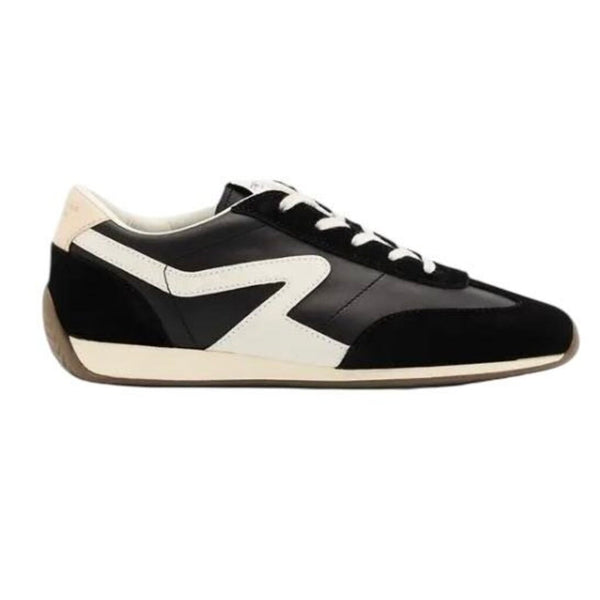 *Rag & Bone Retro Runner Slim Leather & Suede Lace-Up Low-Top Sneakers, Size 40