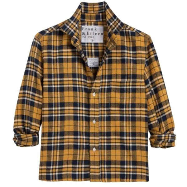 *Frank & Eileen Silvio Fit Plaid Flannel Long Sleeve Collared Button-Up Shirt, Size M