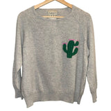 *Jumper 1234 Cashmere Cactus Raglan Crew Neck Pullover Sweater, Size 3=US M