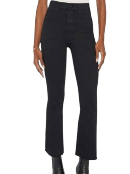 *Mother The Hustler Ankle Fray High-Rise Kick Flare Leg Raw Hem Jeans, Size 26 (2)