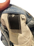 *7 For All Mankind Lotta Cotton & Linen Faded High-Rise Wide Leg Jeans, Size 28 (6)