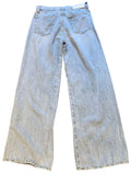 *7 For All Mankind Lotta Cotton & Linen Faded High-Rise Wide Leg Jeans, Size 28 (6)
