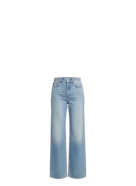 *7 For All Mankind Lotta Cotton & Linen Faded High-Rise Wide Leg Jeans, Size 28 (6)
