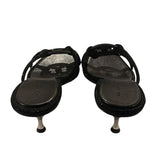 *Tory Burch Pave Geo Bombe Miller 55mm Metal Heel Slide Sandals, Size 10.5