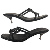 *Tory Burch Pave Geo Bombe Miller 55mm Metal Heel Slide Sandals, Size 10.5