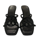 *Tory Burch Pave Geo Bombe Miller 55mm Metal Heel Slide Sandals, Size 10.5