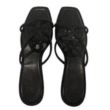 *Tory Burch Pave Geo Bombe Miller 55mm Metal Heel Slide Sandals, Size 10.5