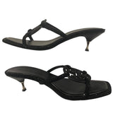 *Tory Burch Pave Geo Bombe Miller 55mm Metal Heel Slide Sandals, Size 10.5