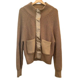 *Varley Delfern Cotton Shaker Knit Zip Front Patch Pocket Sweater Jacket, Size S