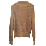 *Varley Delfern Cotton Shaker Knit Zip Front Patch Pocket Sweater Jacket, Size S