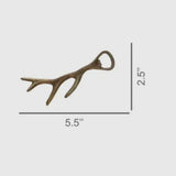 HomArt Brass Antler Bottle Opener