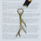 HomArt Brass Antler Bottle Opener