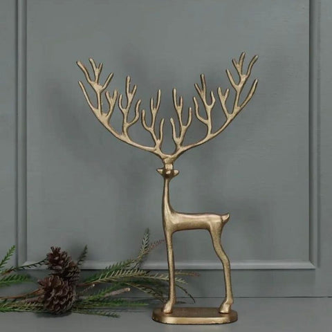 HomArt Brass Bergen Small Reindeer