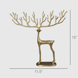 HomArt Brass Bergen Small Reindeer