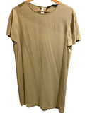*Jenni Kayne Palmer Crepe T-Shirt Short Sleeve Crew Neck Shift Mini Dress, Size M