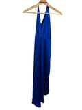 *NWT Michelle Mason Twist Knot Silk Asymmetric One Shoulder Draped Wrap Midi Dress, Size 2