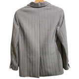 *Babaton Lara Herringbone Stripe Single Breasted Two Button Long Blazer Jacket, Size XS