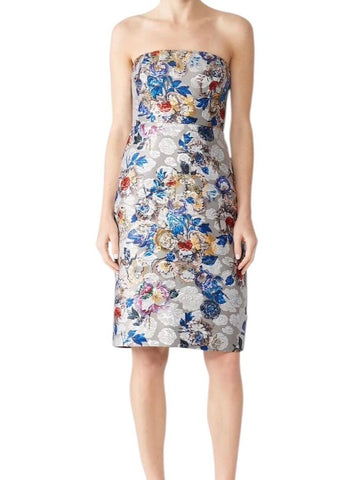 NWT J. Crew Collection Jacquard Floral Strapless Mini Dress, Size 6