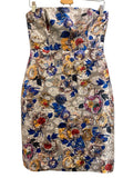 *NWT J. Crew Collection Jacquard Floral Strapless Mini Dress, Size 6