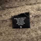 *Jenni Kayne Cocoon Alpaca Blend Chunky Rib Knit Button-Up V-Neck Oversized Cardigan Sweater, Size S