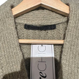 *Jenni Kayne Cocoon Alpaca Blend Chunky Rib Knit Button-Up V-Neck Oversized Cardigan Sweater, Size S