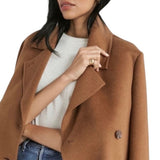 *Jenni Kayne Cashmere Blend Double Breasted Notch Lapel Hip-Length Peacoat Coat Jacket, Size S