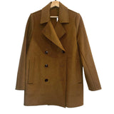 *Jenni Kayne Cashmere Blend Double Breasted Notch Lapel Hip-Length Peacoat Coat Jacket, Size S