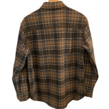 *Jenni Kayne O'Keefe Plaid Shacket Wool Blend Collared Button-Up Overshirt Jacket, Size S