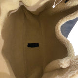 *Stella McCartney Faux Leather Faux Shearling Trim Large Logo Tote Bag w/Pouch