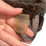 *Alice + Olivia Masha Metallic Faux Fur 34 Sleeve Double Collar Short Jacket, Size S