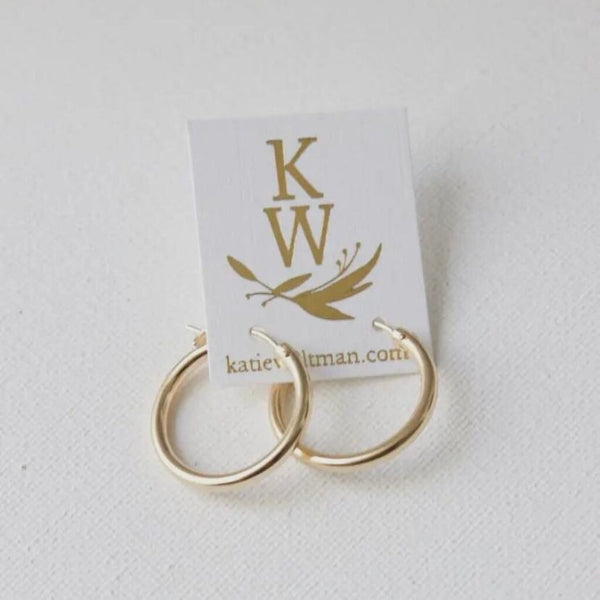 Katie Waltman Medium 14K Gold Fill Hoop Earrings