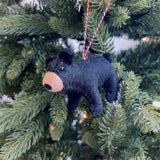 Ornaments for Orphans Black Bear Felt Wool Ornament