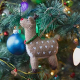 Ornaments for Orphans Reindeer Knit Wool Ornament