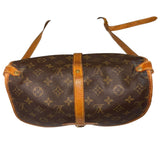 *Louis Vuitton VINTAGE Saumur 30 Monogram Coated Canvas Leather Trim Saddle Messenger Crossbody Bag