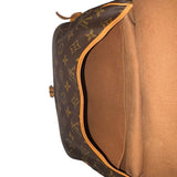 *Louis Vuitton VINTAGE Saumur 30 Monogram Coated Canvas Leather Trim Saddle Messenger Crossbody Bag