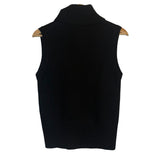*Veronica Beard Mazzy 100% Cashmere Sleeveless Turtleneck Sweater Vest, Size S