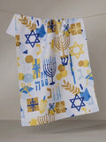 Geometry Hanukkah Is Here Bar Towel