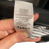 *Veronica Beard Hollis Faux Leather Single Button Peak Lapel 3/4 Ruched Sleeve Dickey Blazer, Size 12