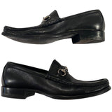 *Gucci 1953 Betis Glam Leather Moc Toe Horsebit Accent Loafers, Size 7