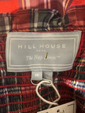 *Hill House Ellie Nap Cotton Plaid Sleeveless Ruffle Square Neck Tiered Midi Dress, Size M