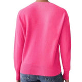 *White + Warren Essential Cashmere Long Sleeve V-Neck Ribbed Trim Pullover Sweater, Size S