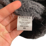 *XiRENA Waylon Alpaca & Wool Fair Isle Chest Stripe Shawl Collar Button-Up Cardigan, Size XS