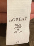 *THE GREAT. Cotton High Rise Cargo Pockets Tab Waist Cinch Hem Utility Pants, Size 27(4)